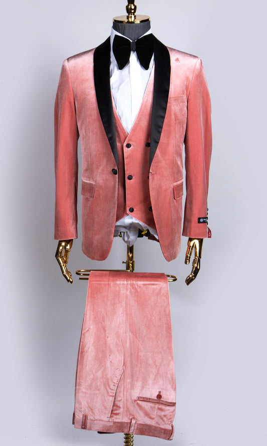 Dusy Rose Velvet Tuxedo